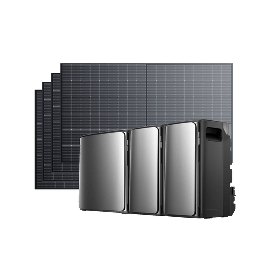 EcoFlow STREAM Ultra X Kit Solaire avec Batterie STREAM Ultra X / 2 × STREAM Pro + 4  panneaux solaires rigides de 500 W