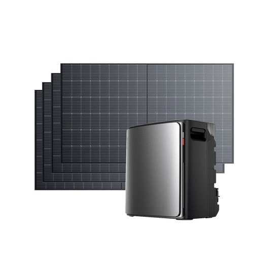 EcoFlow STREAM Ultra X Kit Solaire avec Batterie STREAM Ultra X / 4  panneaux solaires rigides de 500 W