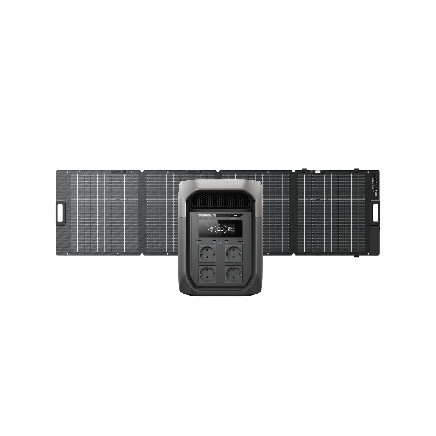 Générateur solaire de la gamme EcoFlow DELTA 3 Max (PV 220W) DELTA 3 Max / 1 Panneau solaire portable bifacial NextGen 220 W