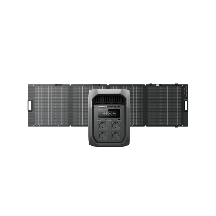 Générateur solaire de la gamme EcoFlow DELTA 3 Max (PV 220W) DELTA 3 Max / 1 Panneau solaire portable bifacial NextGen 220 W