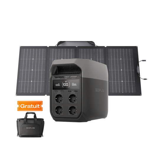 Générateur solaire de la gamme EcoFlow DELTA 3 (PV 220W) DELTA 3 / 1 panneau solaire rigide de 220 W