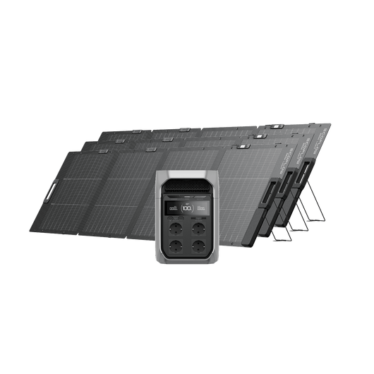 Générateur solaire de la gamme EcoFlow DELTA 3 (PV 220W) DELTA 3 Plus / 3 panneaux solaires rigides de 220 W
