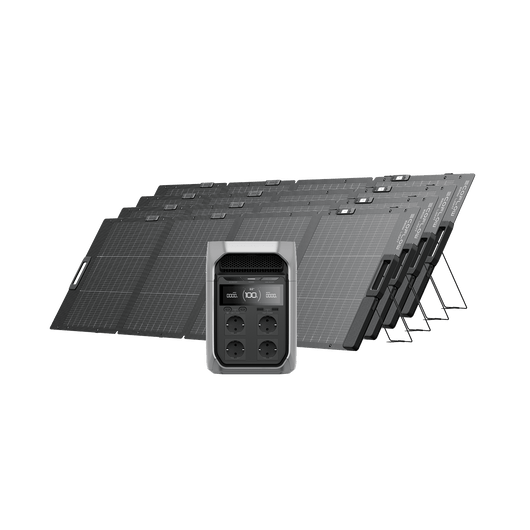 Générateur solaire de la gamme EcoFlow DELTA 3 (PV 220W) DELTA 3 Plus / 4 panneaux solaires rigides de 220 W