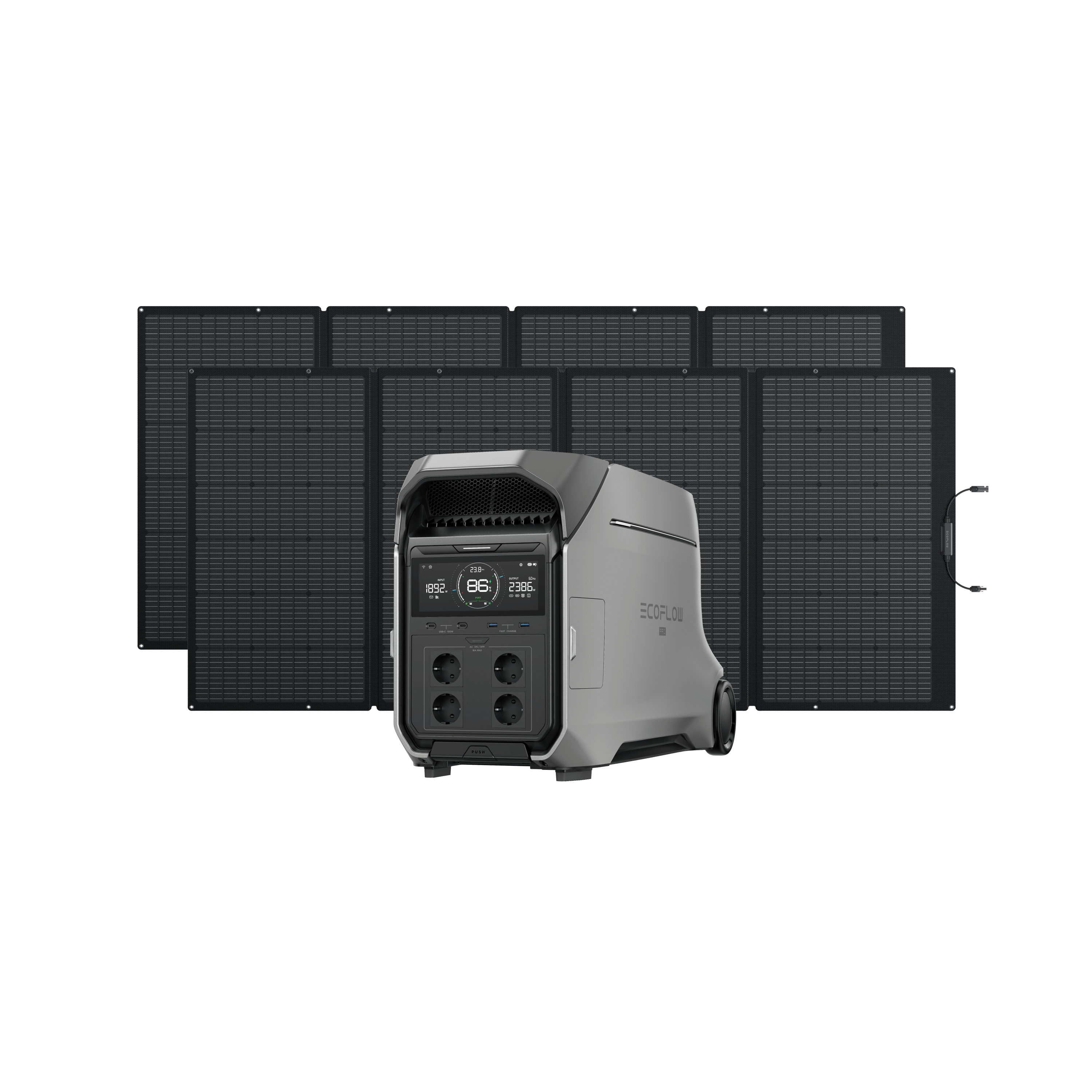 Générateur solaire EcoFlow DELTA Pro 3 (PV 400 W) DELTA Pro 3 + 2 × Panneau solaire portable 400 W