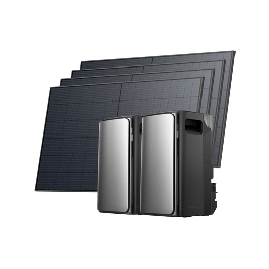 Kit solaire avec batterie EcoFlow STREAM Batterie domestique plug and play basis set (3 084 Wh + 1 800Wp)