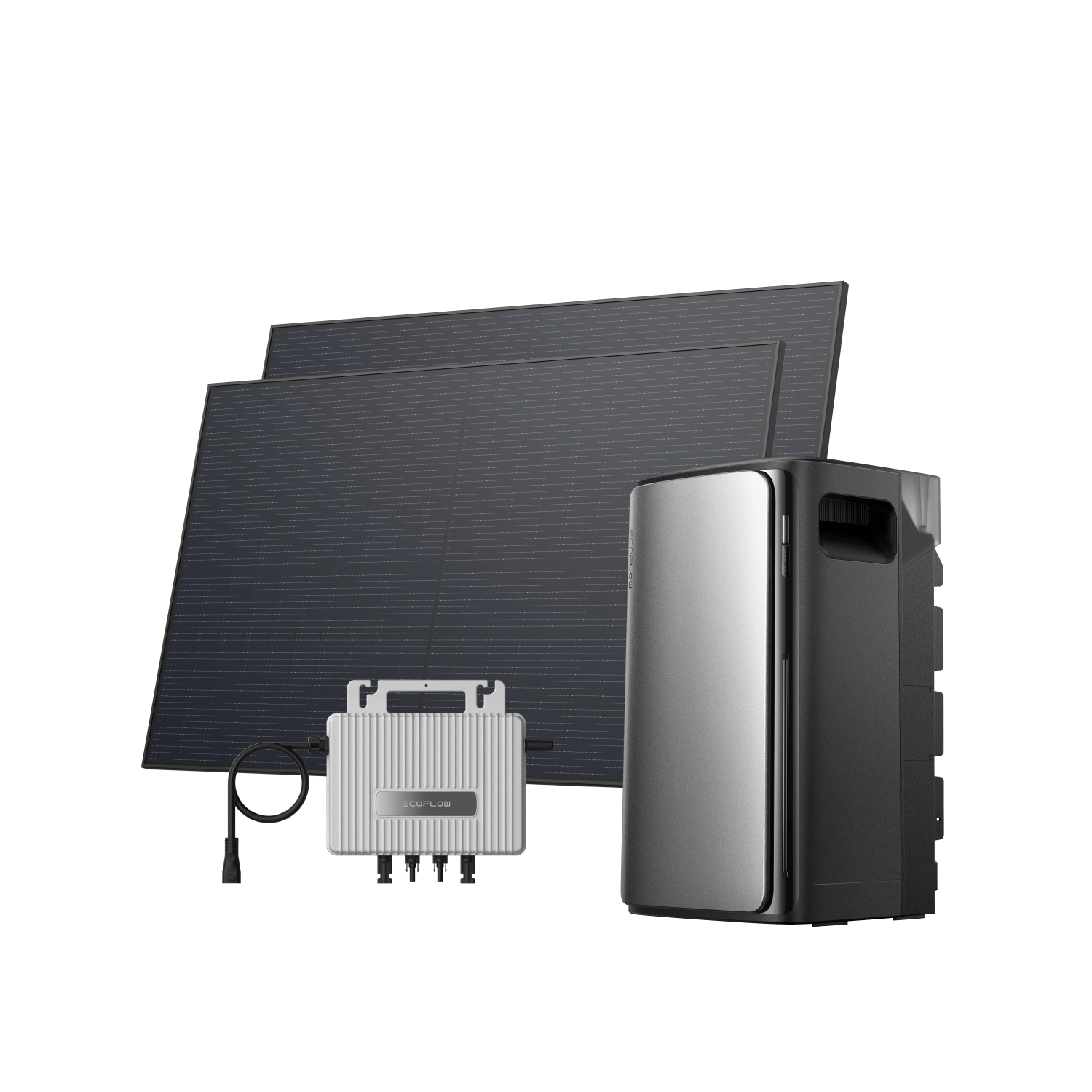 Micro-onduleur EcoFlow STREAM Micro-onduleur STREAM + 2 panneaux solaires rigides 450 W + STREAM AC Pro