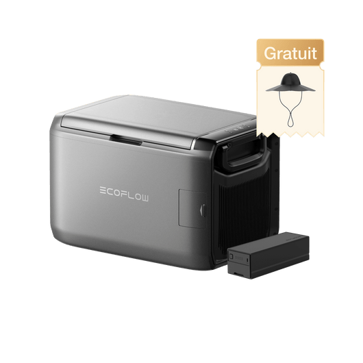 Réfrigérateur-congélateur portable EcoFlow GLACIER Classic 55L / Batterie enfichable