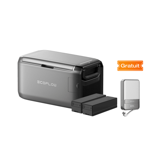 Réfrigérateur-congélateur portable EcoFlow GLACIER Classic 35L / 2 x Batterie enfichable
