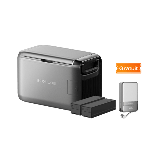 Réfrigérateur-congélateur portable EcoFlow GLACIER Classic 45L / 2 x Batterie enfichable