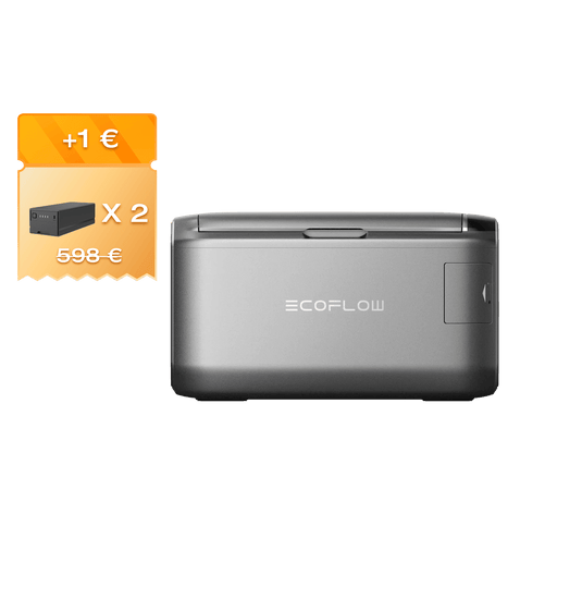Réfrigérateur-congélateur portable EcoFlow GLACIER Classic 35L / 2 x Batterie enfichable