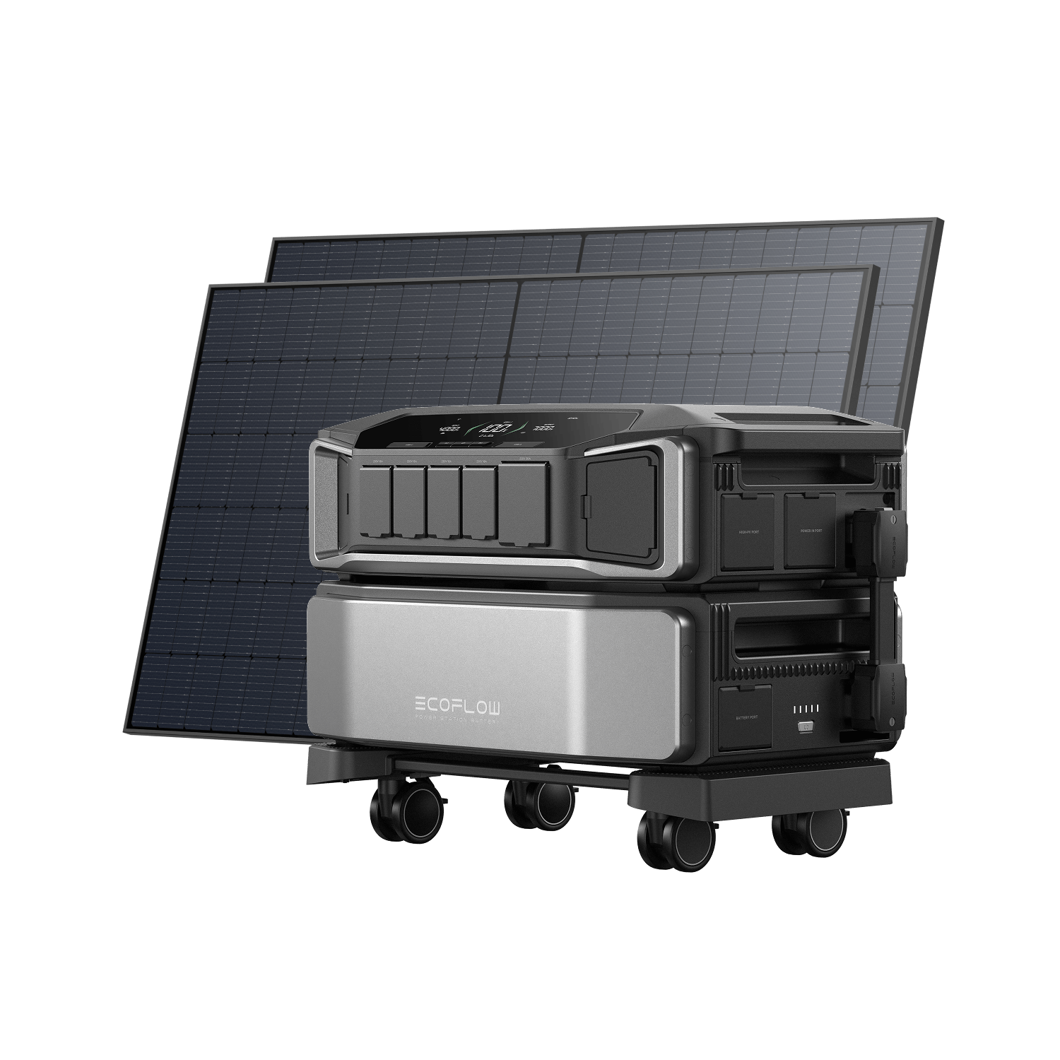 Station électrique EcoFlow DELTA Pro Ultra DELTA Pro Ultra + 2 panneaux solaires rigides 520 W