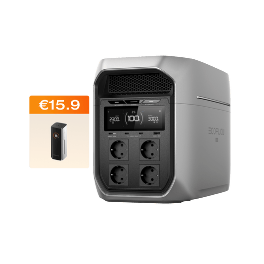 Station électrique portable de la gamme EcoFlow DELTA 3 Max (2 048 Wh) DELTA 3 Max Plus (2 048 Wh) / RAPID Pro 20000mAh