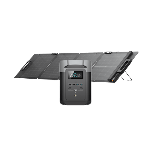 Station électrique portable EcoFlow DELTA 2 DELTA 2 + Panneau solaire bifacial 110 W