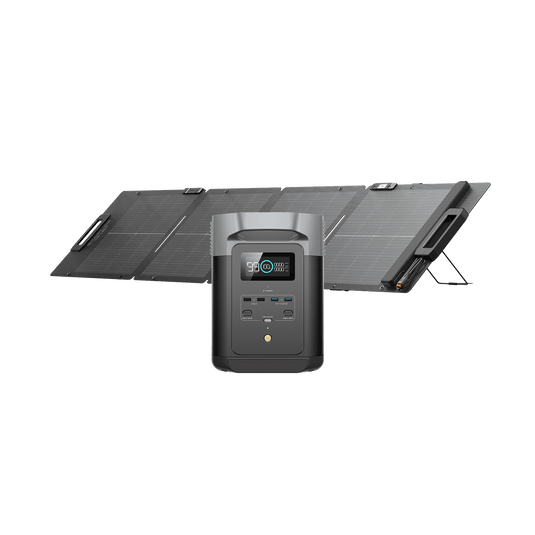 Station électrique portable EcoFlow DELTA 2 DELTA 2 + Panneau solaire bifacial 110 W