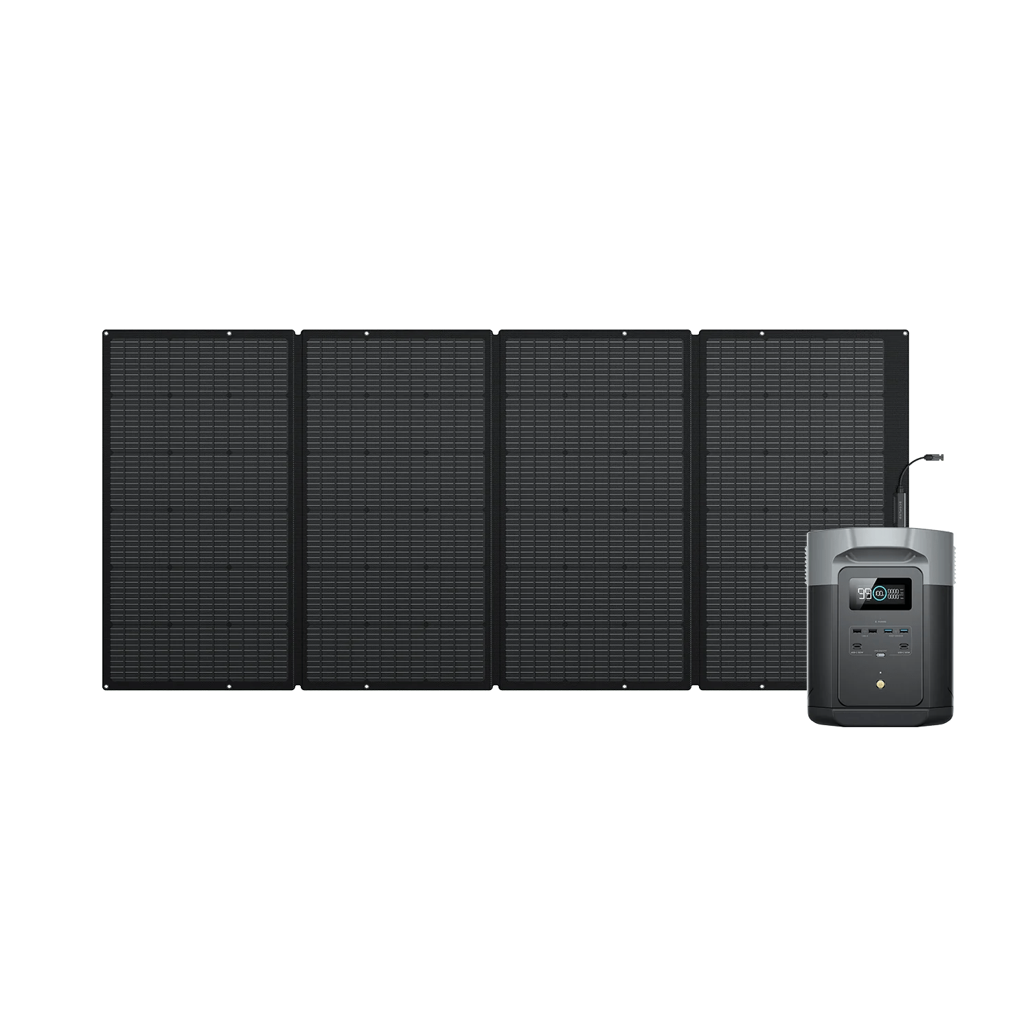 Station électrique portable EcoFlow DELTA 2 Max DELTA 2 Max + Panneau solaire portable 400 W