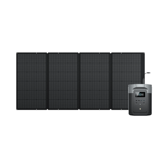 Station électrique portable EcoFlow DELTA 2 Max DELTA 2 Max + Panneau solaire portable 400 W