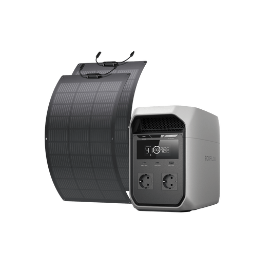 Station électrique portable EcoFlow DELTA 3 Classic (1 024 Wh) DELTA 3 Classic + Panneau solaire flexible 100 W*2