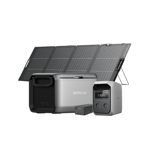 Station électrique portable EcoFlow DELTA 3 Classic (1 024 Wh) DELTA 3 Classic + Panneau solaire flexible 200W + Glacier 35L