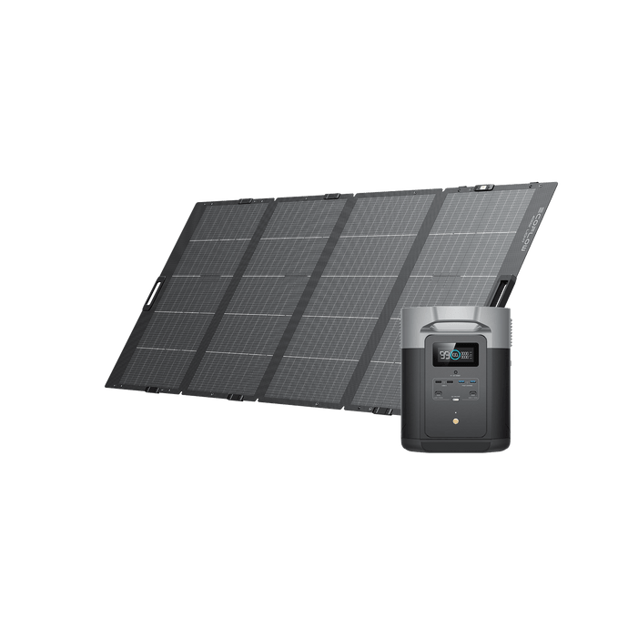 Station électrique portable EcoFlow DELTA Max 2000 + Panneau solaire portable 400 W