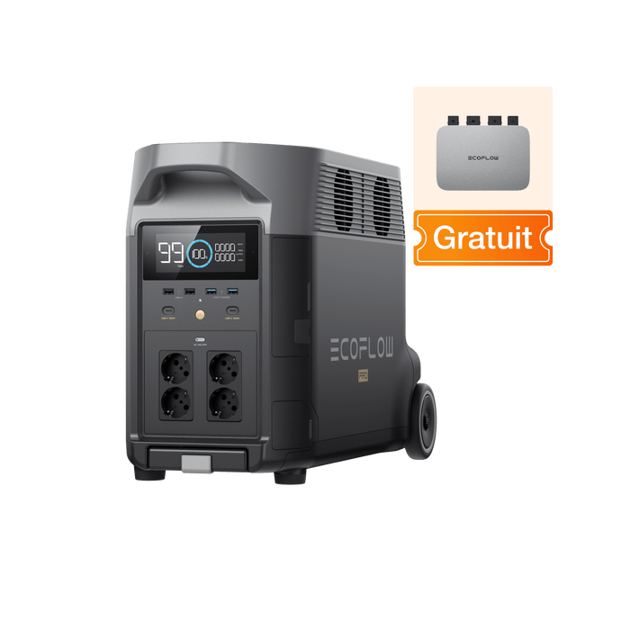 Station électrique portable EcoFlow DELTA Pro DELTA Pro + PowerStream 800 W  (Câble de batterie inclus) Gratuit