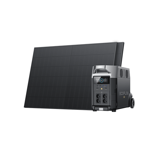 Station électrique portable EcoFlow DELTA Pro (Reconditionnée) DELTA Pro (Reconditionnée) + 2 x solaires rigides 400 W (Prix exclusif)