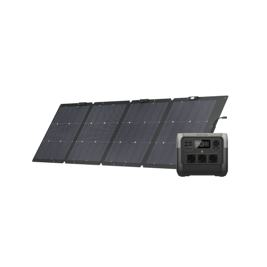 Station électrique portable EcoFlow RIVER 2 Pro RIVER 2 Pro + Panneau solaire bifacial 220 W