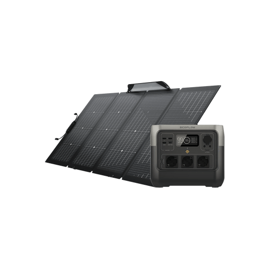 Station électrique portable EcoFlow RIVER 2 Pro RIVER 2 Pro + Panneau solaire bifacial 220 W
