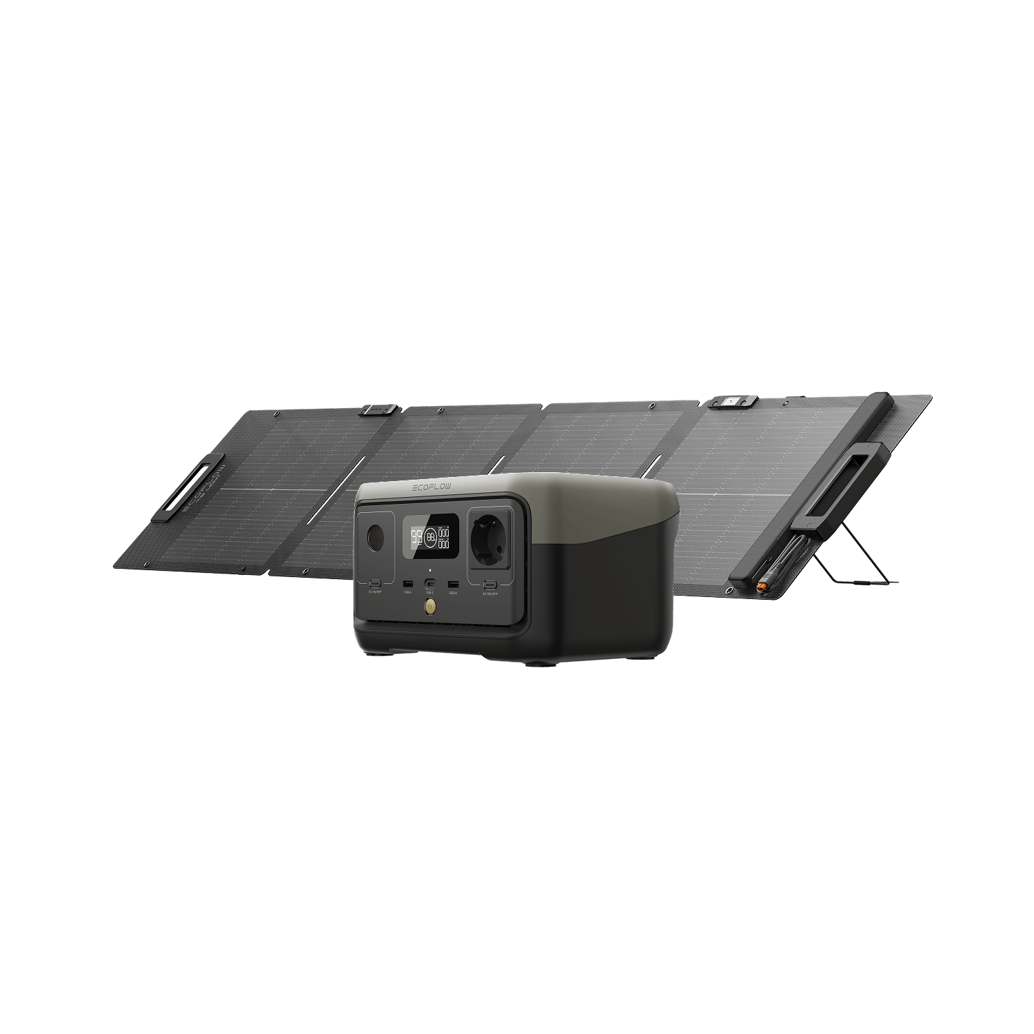 Station électrique portable EcoFlow RIVER 2 (version CH) RIVER 2 (version CH) + Panneau solaire portable 110 W