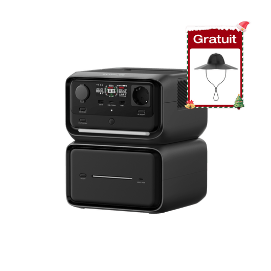 Station électrique portable EcoFlow RIVER 3 Plus RIVER 3 Max Plus (RIVER 3 Plus + Batterie supplémentaire EB600) / /