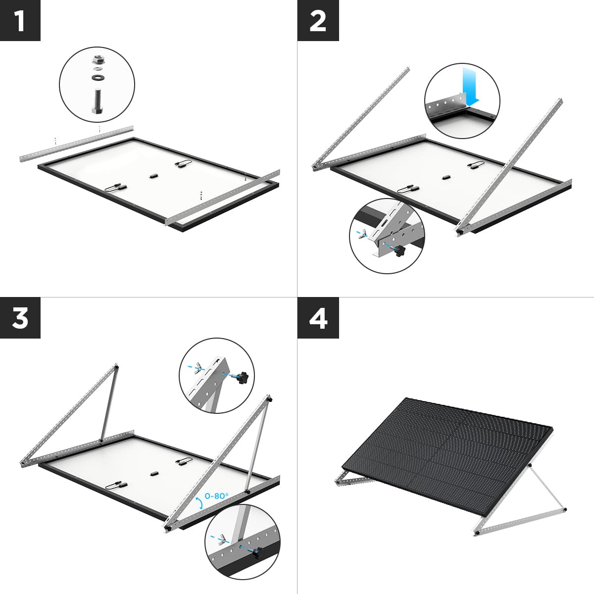 Support de montage inclinable 50"