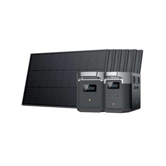 Ecoflow 50022004 Panneau solaire portable avec boîtier, 110 w, gris/noir