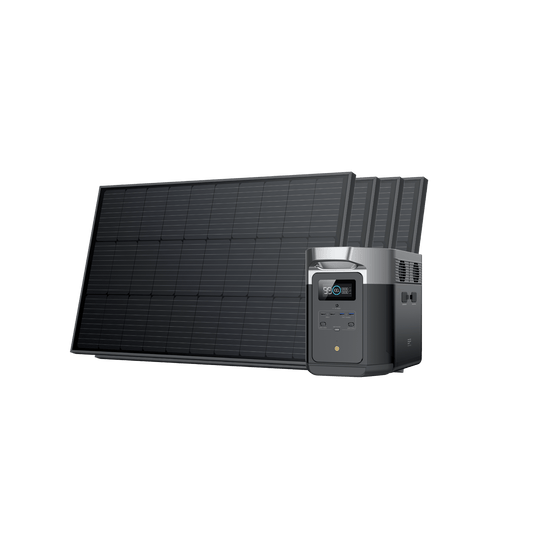 EcoFlow DELTA Max + Panneau solaire rigide 100W DELTA Max 1600 / 4 / Without Extra Battery