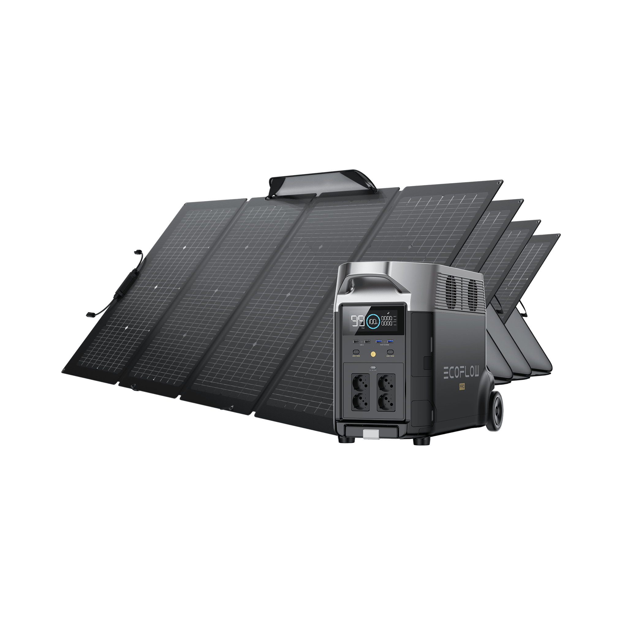 EcoFlow DELTA Pro + Panneau solaire portable 220W 4