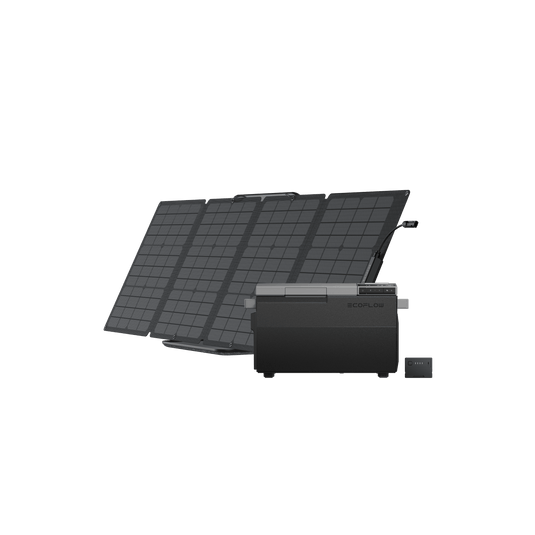 EcoFlow GLACIER Portable Refrigerator GLACIER + GLACIER Plug-in Battery + 110W Portable Solar Panel