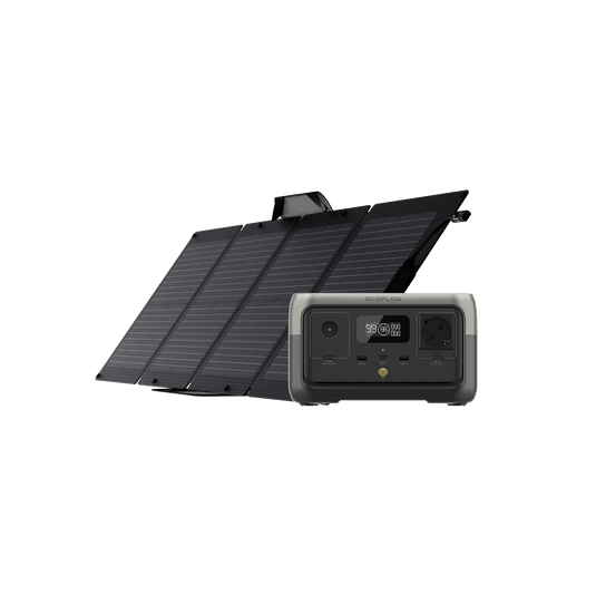 EcoFlow RIVER 2 + Panneau solaire portable de 110 W