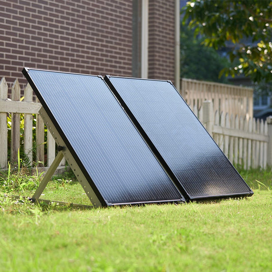 Support pour 1 panneau solaire au sol inclinable de 10° à 15° - Solu'Sun